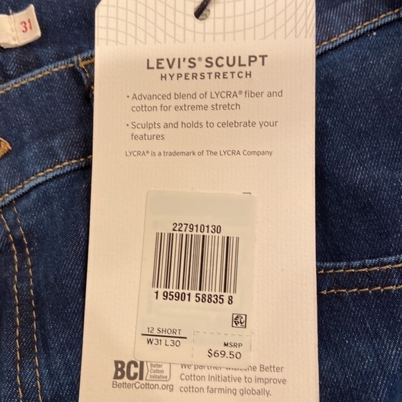 Levi’s MILE HIGH SUPER SKINNY WOMEN'S
JEANS nwt - Picture 8 of 10